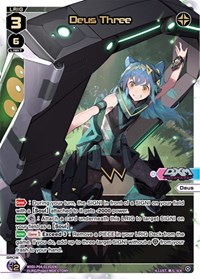 Deus Three SCR SCR waifu card — WIXOSS