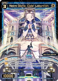 Notre Dame Code Labyrinth SR waifu card — WIXOSS