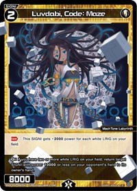Luvdabi Code Maze C waifu card — WIXOSS