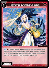 Hemera Crimson Angel C waifu card — WIXOSS