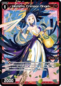Hemera Crimson Angel Parallel Foil C waifu card — WIXOSS