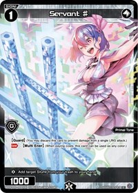 Servant Parallel Foil C waifu card — WIXOSS