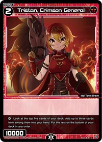 Tristan Crimson General C waifu card — WIXOSS