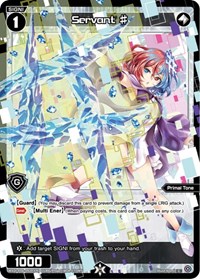Servant Parallel Foil C waifu card — WIXOSS