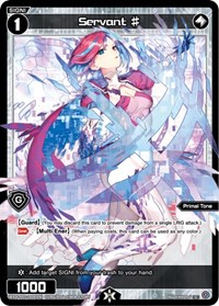 Servant Parallel Foil C waifu card — WIXOSS