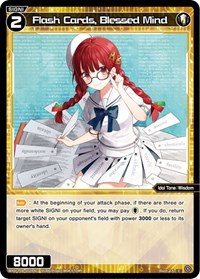 Flash Cards Blessed Mind C waifu card — WIXOSS