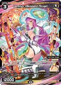 Hestia Blessed Angel Parallel Foil C waifu card — WIXOSS