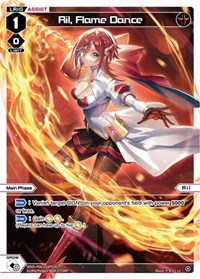 Ril Flame Dance Parallel Foil LC waifu card — WIXOSS