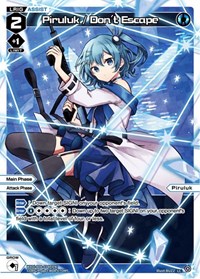 Piruluk Dont Escape Parallel Foil LC waifu card — WIXOSS