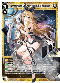 Remember Dinner Miko of Feasting LC waifu card — WIXOSS