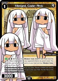 Medjed Code Anti Parallel Foil C waifu card — WIXOSS