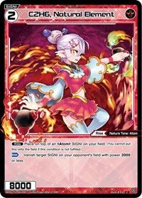 C2H6 Natural Element C waifu card — WIXOSS