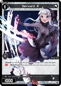 Servant Parallel Foil C waifu card — WIXOSS