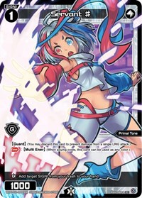 Servant Parallel Foil C waifu card — WIXOSS