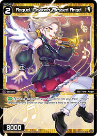 Raguel Dissona Blessed Angel Parallel Foil C waifu card — WIXOSS