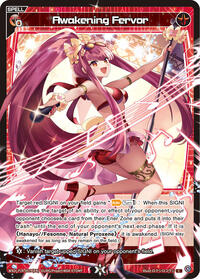 Awakening Fervor Parallel C waifu card — WIXOSS