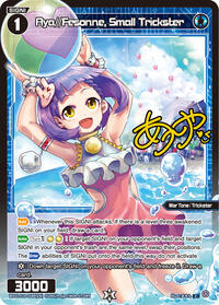 Aya Fesonne Small Trickster Parallel C waifu card — WIXOSS