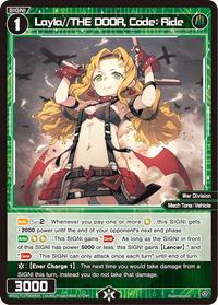 Layla THE DOOR Code Ride C waifu card — WIXOSS