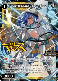 Deus THE DOOR Lightly Armed Parallel C waifu card — WIXOSS