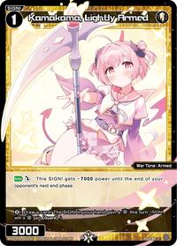 Kamakama Lightly Armed C waifu card — WIXOSS